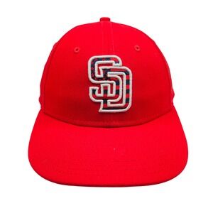 New Era 59FIFTY San Diego Padres Red Stars and Stripes Fitted Hat Size 7 1/8